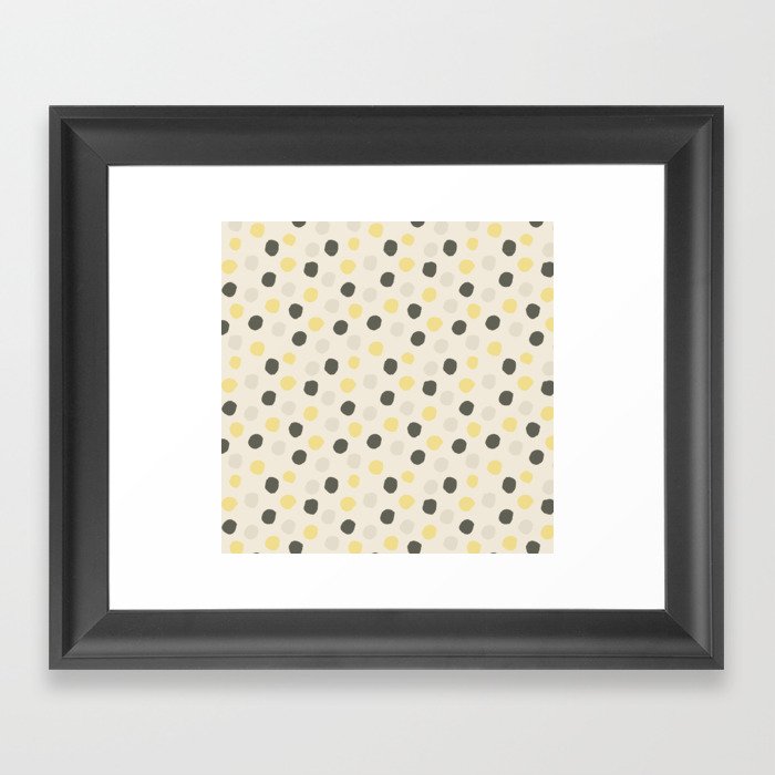 dots Framed Art Print by Printerium Society6