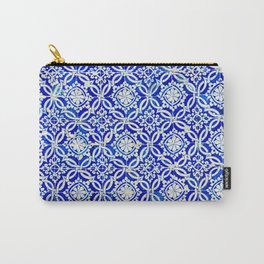 Azulejo Carry-All Pouch | Pattern, Tiles, Graphicdesign, Ornament, Portugal, Azulejo, Abstract, Blue White, Kacheln 