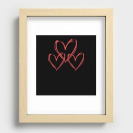 Heart Family Recessed Framed Print