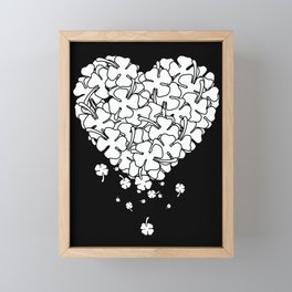 Clover Heart Framed Mini Art Print