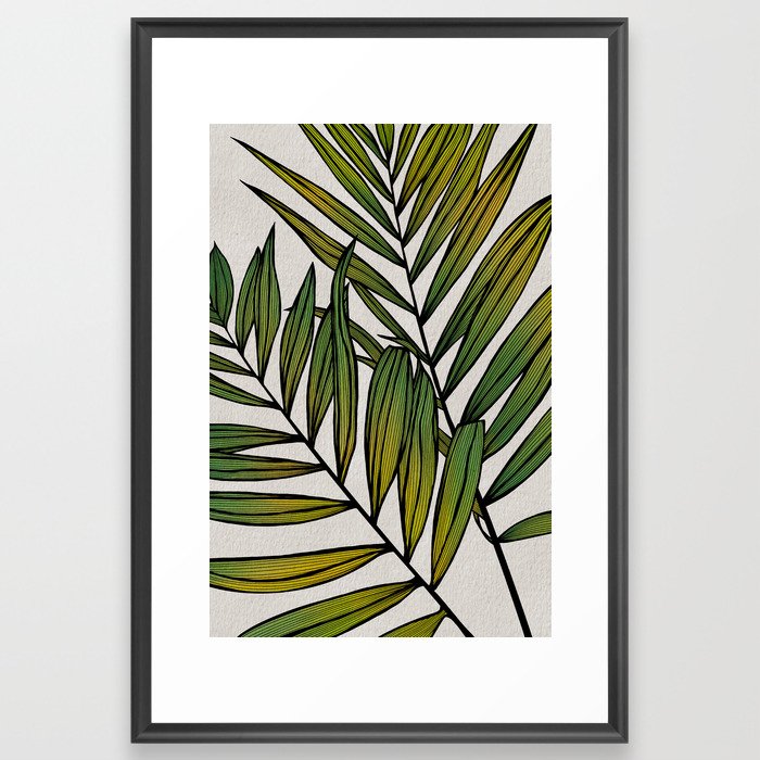 Exotic Colorful Leaves No. 2 Framed Art Print