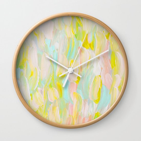 Brush Strokes Wall Clock