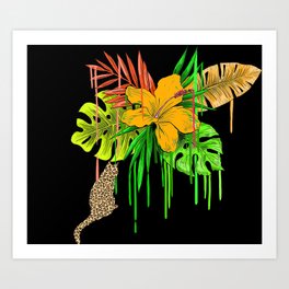 Jungle cat  Art Print
