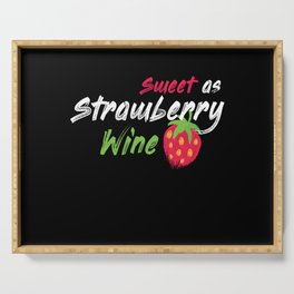 Strawberry Wine Strawberry Fruit Fruit Serving Tray