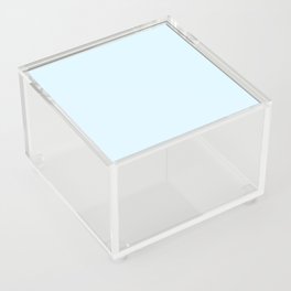 Powder Blue pale pastel solid color modern abstract pattern  Acrylic Box