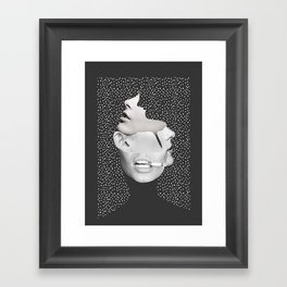 collage art / Faces 2 Framed Art Print