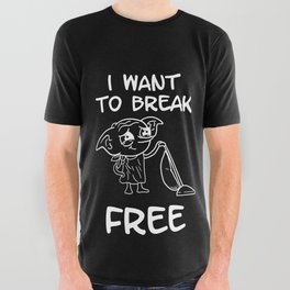 I want to break free All Over Graphic Tee