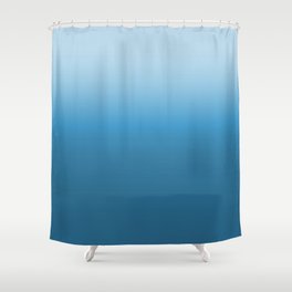 Blue Gradient Shower Curtain