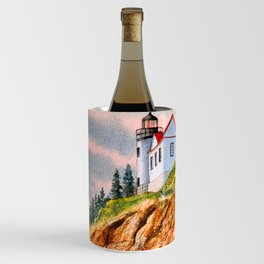 Bass Harbor Head Lighthouse Maine Wine Chiller