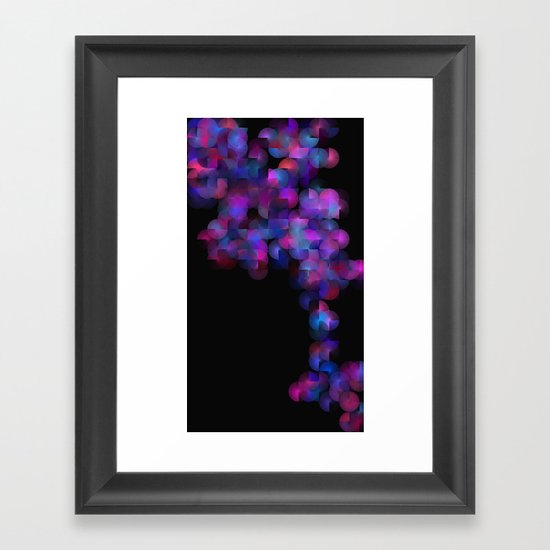 Written Circles #3 society6 custom generation Framed Art Print