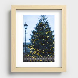 Christmas in the Square Recessed Framed Print