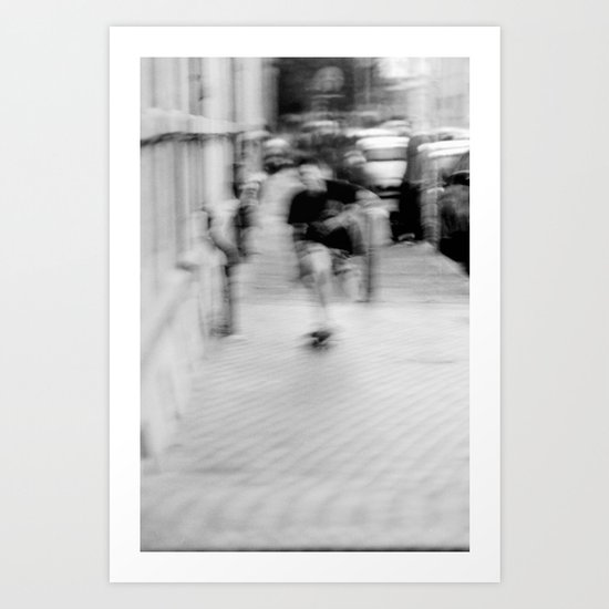 Skateboarding! Art Print