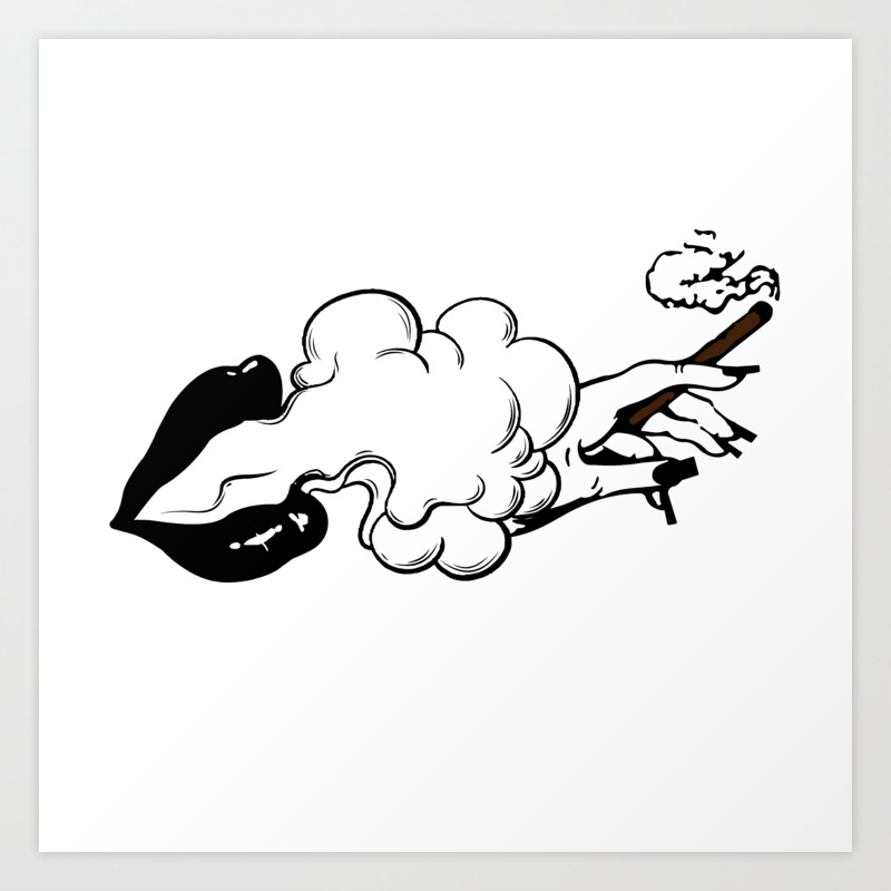 Women Smoke Art Print By Stokesmedia Society6