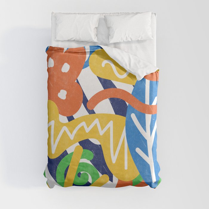 summer abstract painting Duvet Cover
