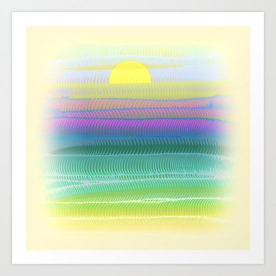 Sun Summer Art Print