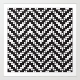 Herringbone Weave Seamless Pattern. Art Print