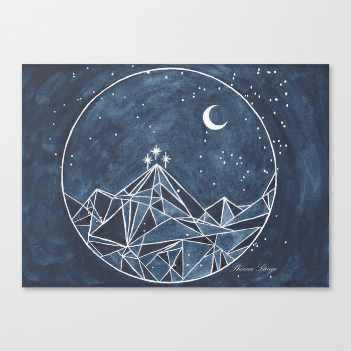 Night Court moon and stars Canvas Print