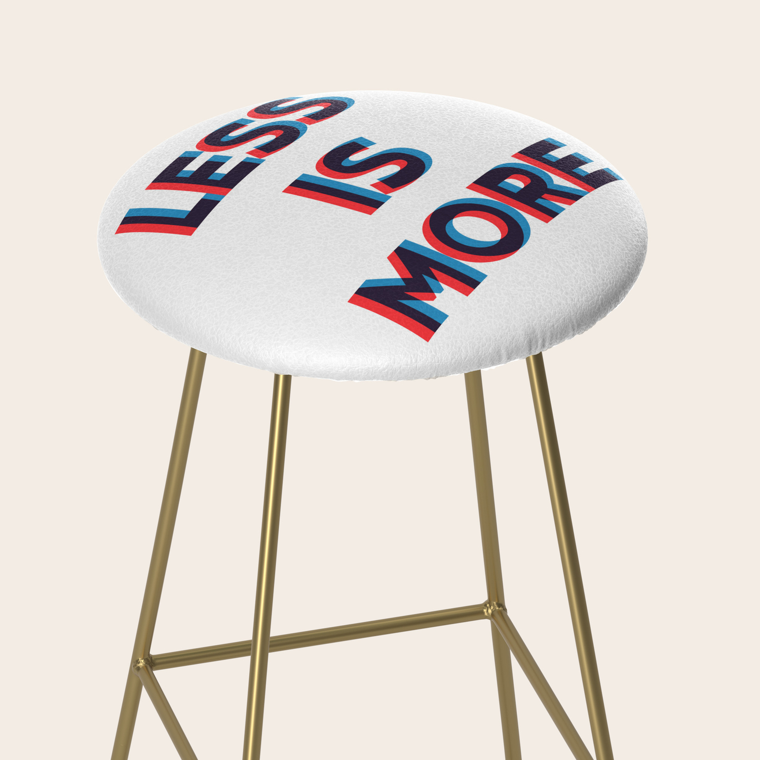 Less Is More Bar Stool By Laimutyy Society6