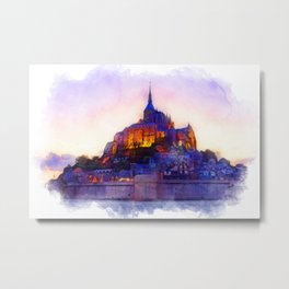 Mont Saint Michel, France Metal Print