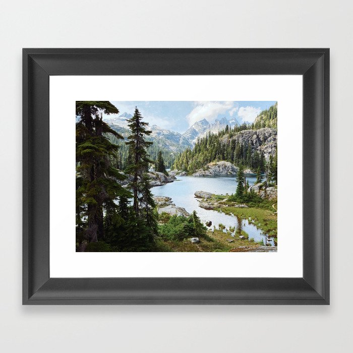 Summer in the Cascades Framed Art Print
