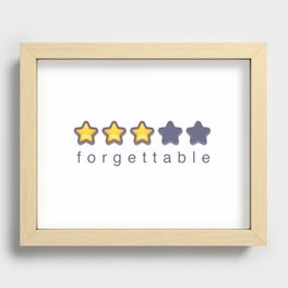 Forgettable Recessed Framed Print