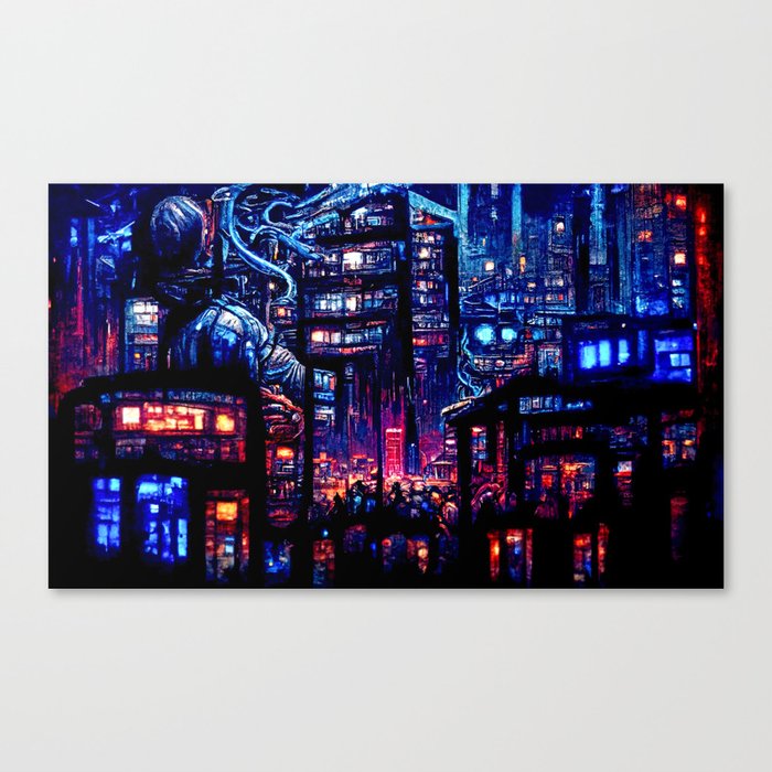 Postcards from the Future - Inside the Arcology Canvas Print