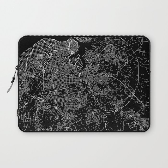 Havana Black Map Laptop Sleeve
