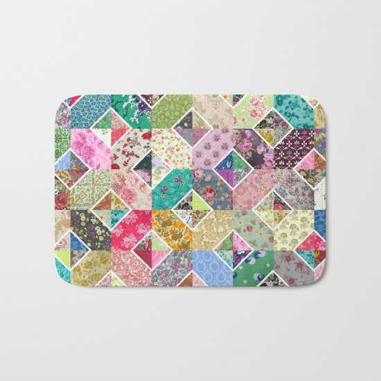 Betty's Diamond Quilt Bath Mat