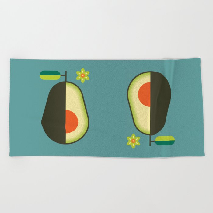 Fruit: Avocado Beach Towel