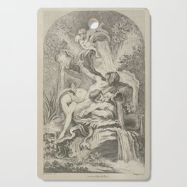 Leviathan the great serpent vintage etching Cutting Board