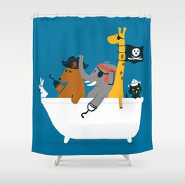Everybody wants to be the pirate Shower Curtain