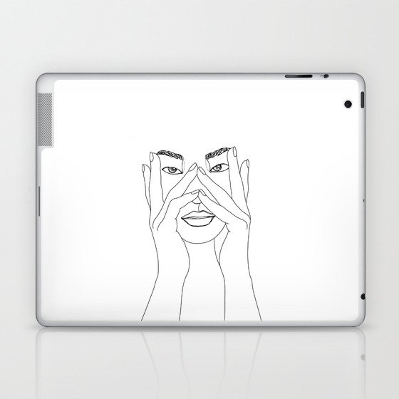Face illustration artwork - Scarlett Laptop & iPad Skin