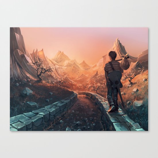 A world of poetry Canvas Print