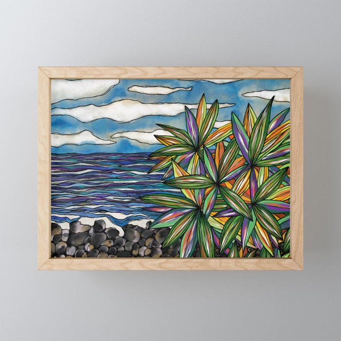 Bargara Beachscape Framed Mini Art Print