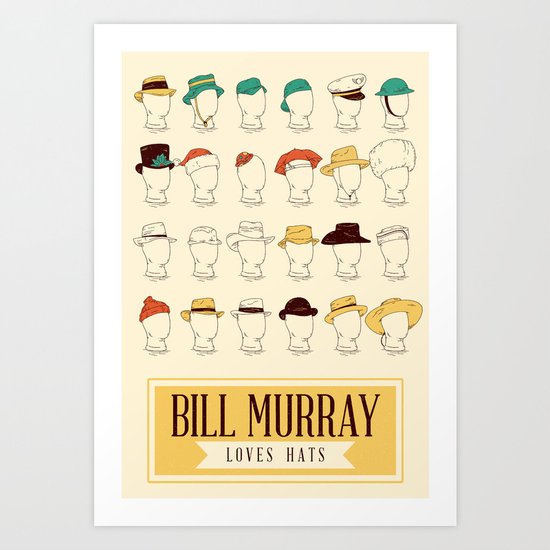 Bill's Hat Collection Art Print