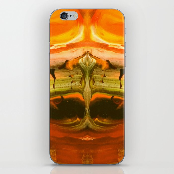 Heaven and Hell Orange iPhone Skin