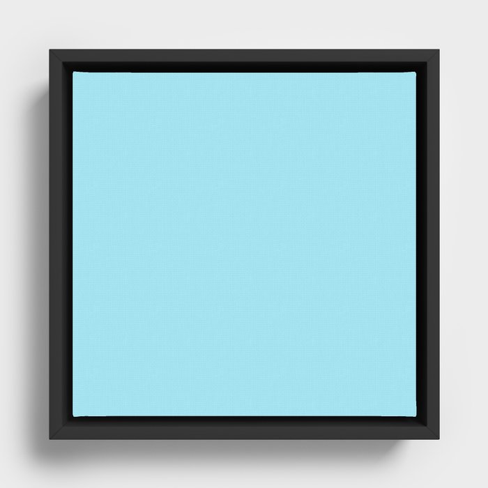 Blizzarding Blue Framed Canvas