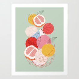Fruit basket II Art Print