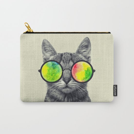 psychedelic feline Carry-All Pouch