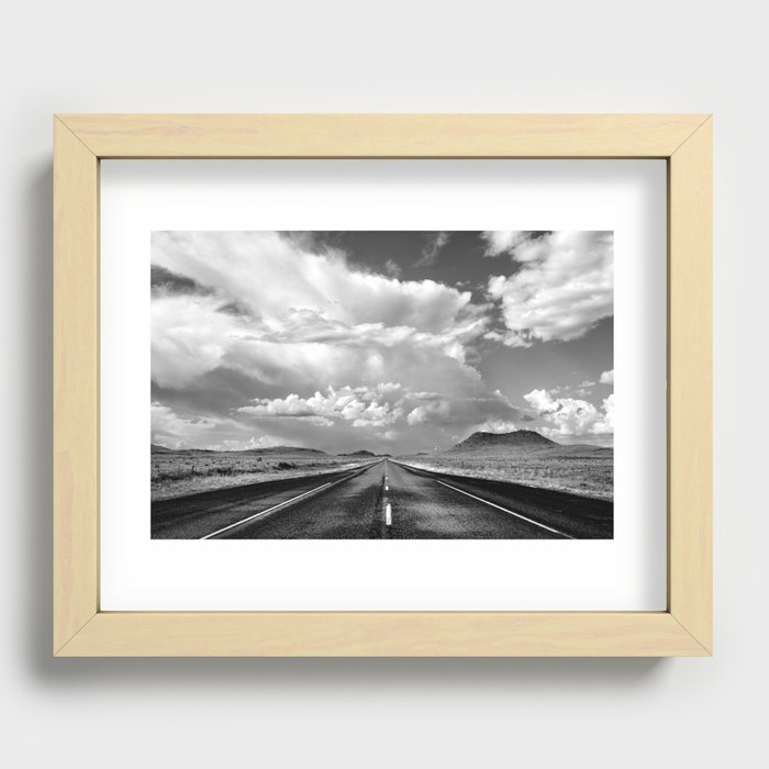 West Texas Road Recessed Framed Print