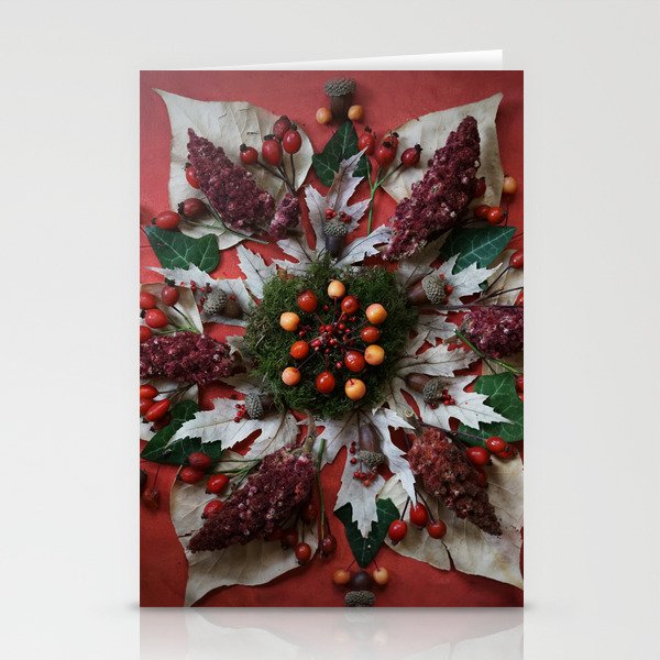 Nature Mandala: December Stationery Cards