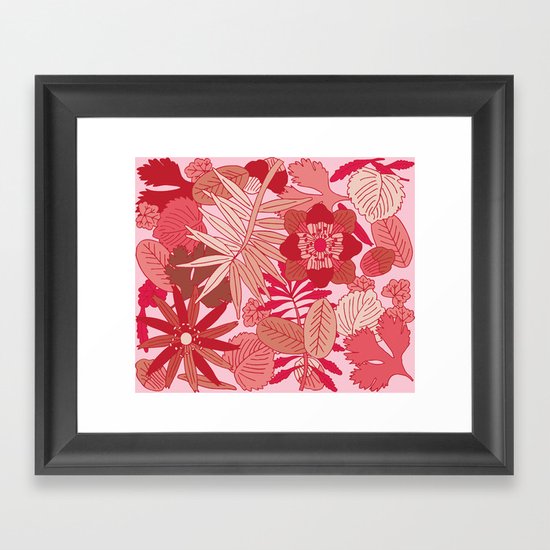 Botanic in Rose Framed Art Print