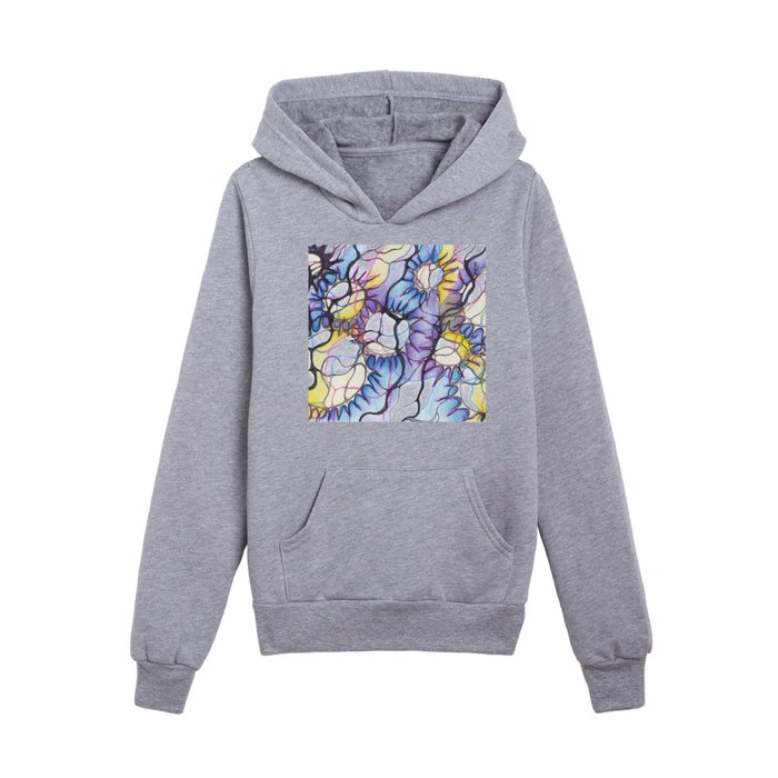 Bright stars in the sky Kids Pullover Hoodie