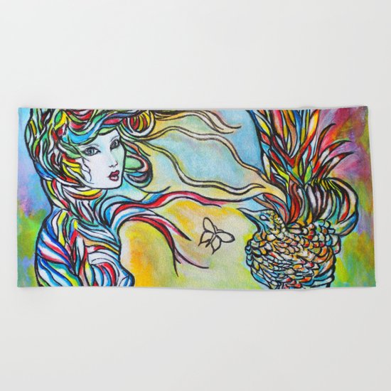 Threads Beach Towel