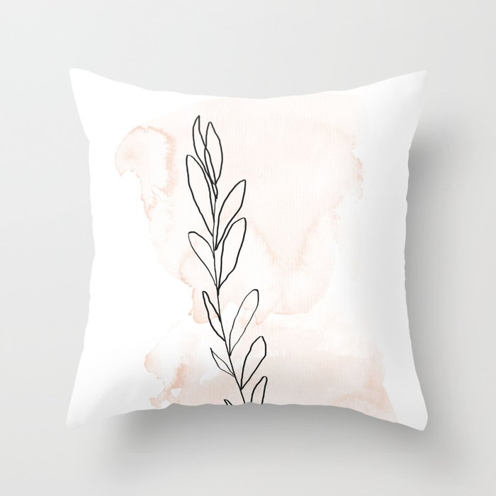 Olive Branch Throw Pillow