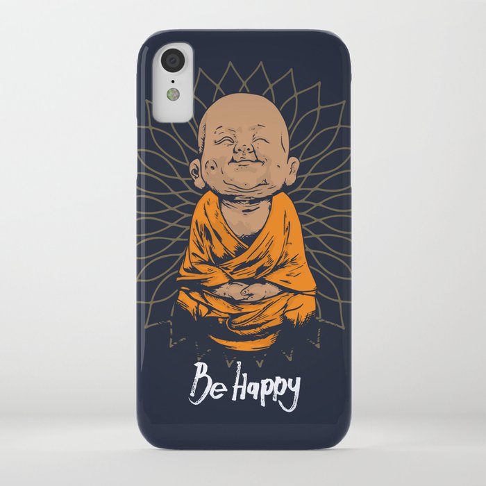 be happy little buddha iphone case