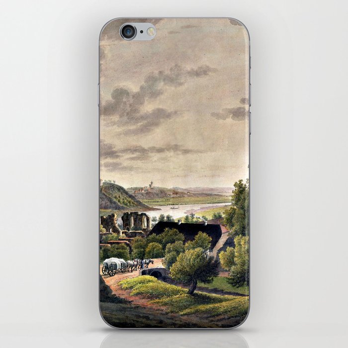 Landscape painting of horse and wagon in the country side iPhone Skin