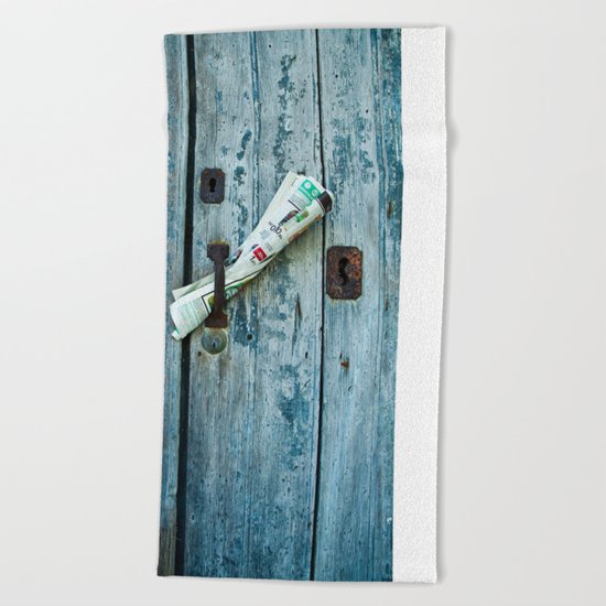 Italian News Beach Towel