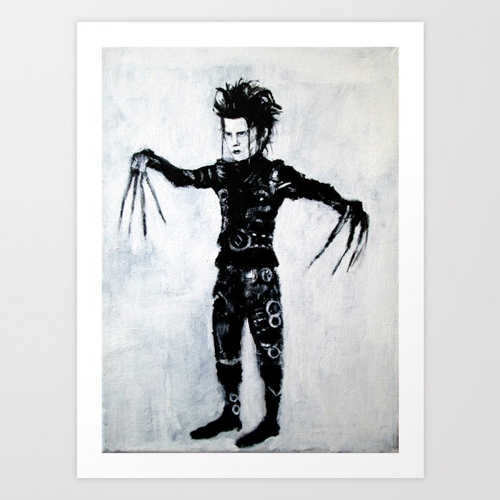 Edward Scissorhands Art By Jack Larson Art Print By Jacklarson