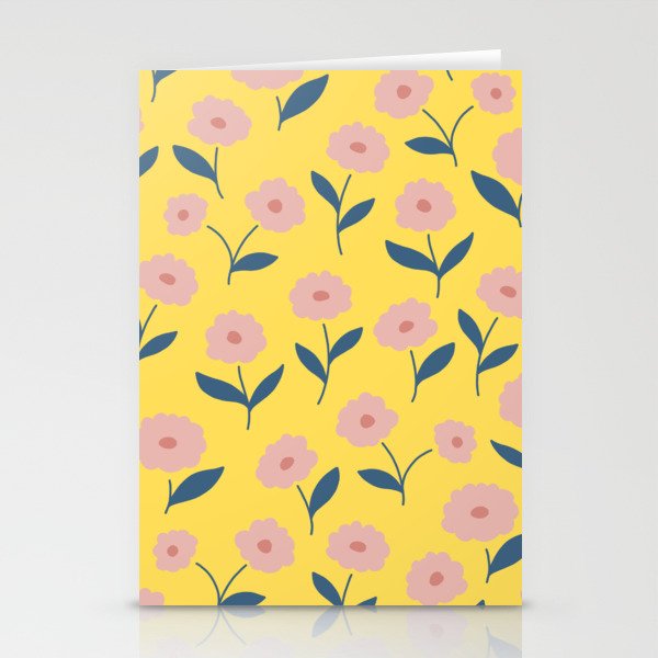 Flower in Yellow Stationery Cards